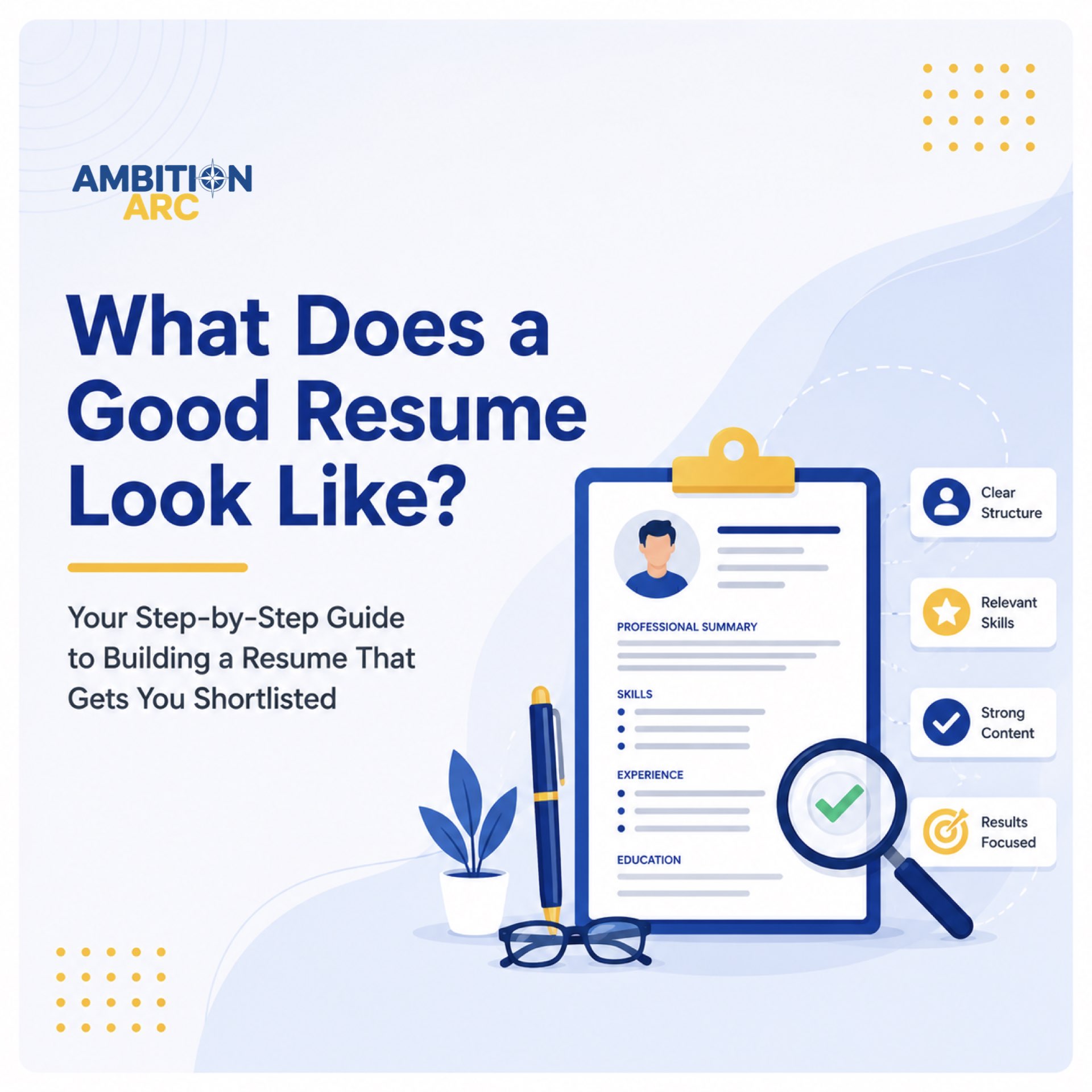 what does a good resume look like