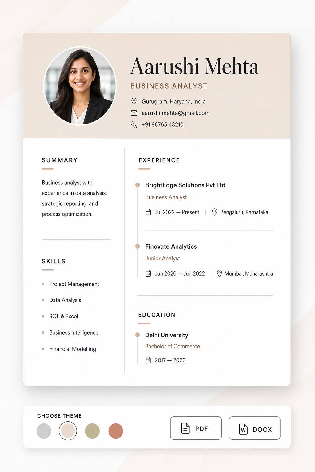 Modern Resume Template